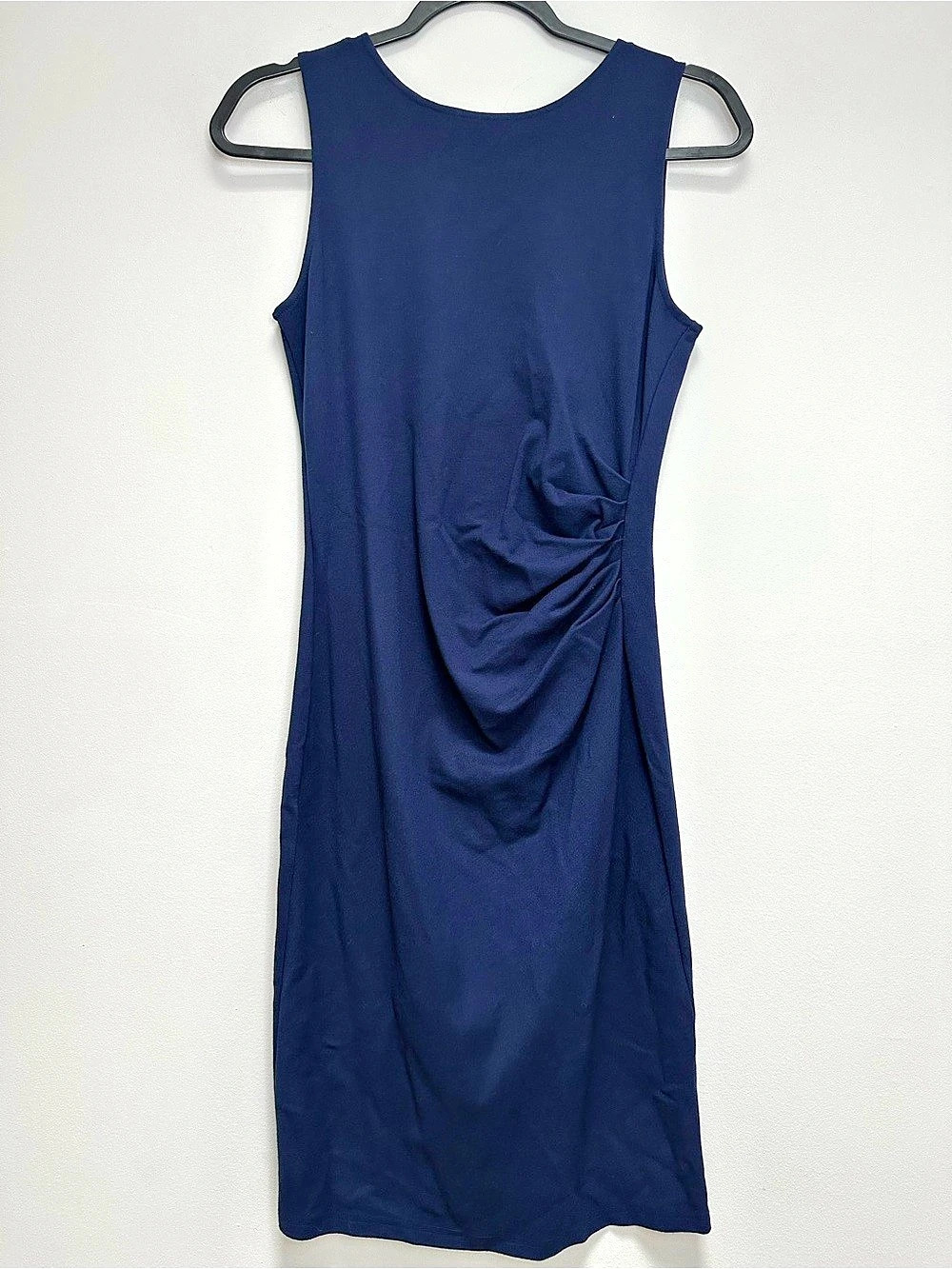 Kenneth Cole New York Ruched Midi Dress in Blue Size Large Like New - Woman’s 4